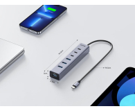 Unitek Hub USB-C  3x USB-C 10Gbps  4x USB-A 5 Gbps - 1455235 - zdjęcie 4